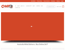 Tablet Screenshot of chiefladders.com.au